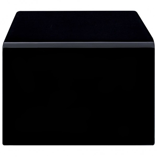 Mesa de centro de vidrio templado negro 98x45x31 cm M 3