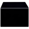 Mesa de centro de vidrio templado negro 98x45x31 cm 3