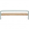 Mesa de centro de vidrio templado transparente 98x45x31 cm 2