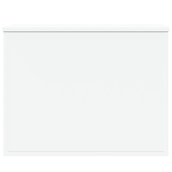 Caja de almacenaje madera de ingeniería blanca 60x42x46 cm M 4
