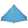 Tenda familiar tipi para 8 pessoas impermeável azul 5