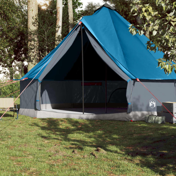 Tienda de campaña familiar tipi 10 personas impermeable azul M 3