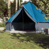 Tienda de campaña familiar tipi 10 personas impermeable azul 3