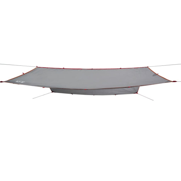 Lona de campismo 300x294 cm impermeável cinzento e laranja M 4