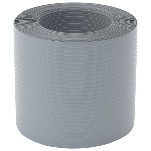Telas privacidade p/ jardim 10 pcs 252.5x19 cm PVC cinzento M 3