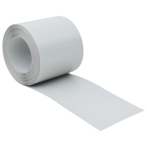 Telas privacidade p/ jardim 10 pcs 252.5x19 cm PVC cinza claro H