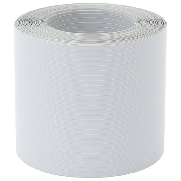 Telas privacidade p/ jardim 10 pcs 252.5x19 cm PVC cinza claro M 3