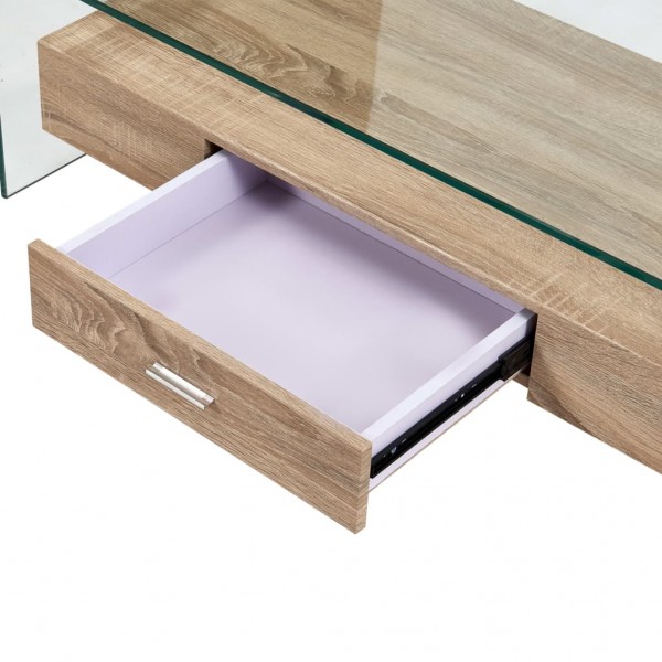 Mesa de centro 98x45x31 cm vidro temperado transparente M 4