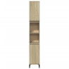 Armario de baño madera contrachapada roble Sonoma 30x30x190 cm 3