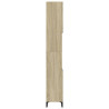 Armario de baño madera contrachapada roble Sonoma 30x30x190 cm 4