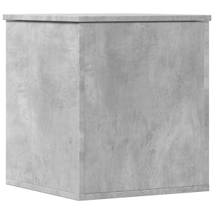 Caja de almacenaje madera ingeniería gris hormigón 40x42x46 cm H
