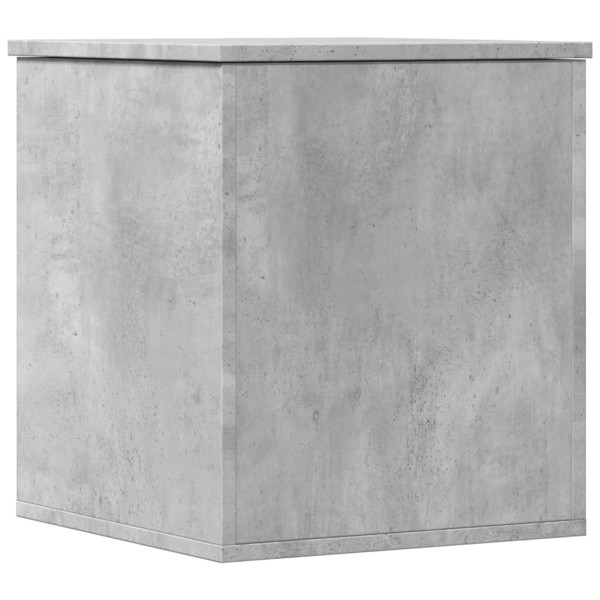 Caja de almacenaje madera ingeniería gris hormigón 40x42x46 cm M 2
