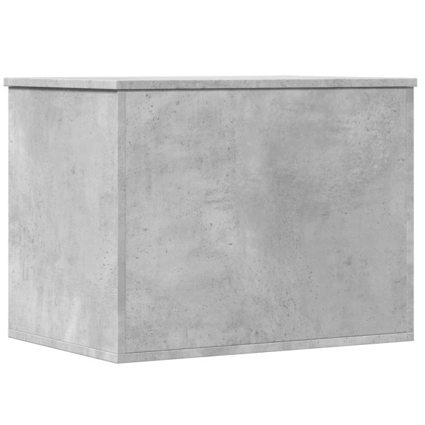 Caja de almacenaje madera ingeniería gris hormigón 60x42x46 cm M 2