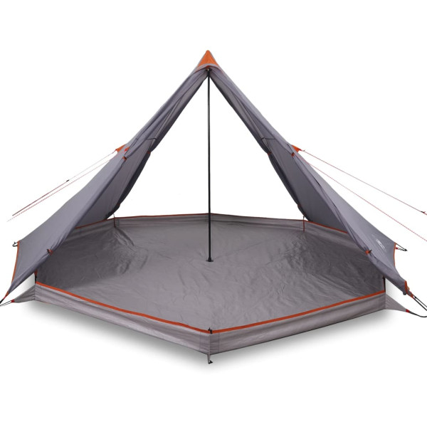 Tenda familiar tipi para 8 pessoas impermeável cinza/laranja M 4