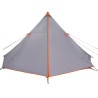 Tienda familiar tipi para 8 personas impermeable gris naranja 5
