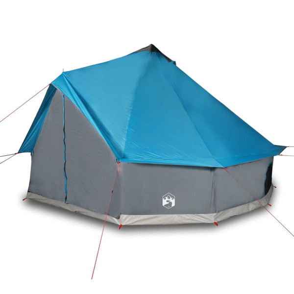 Tenda familiar tipi para 12 pessoas impermeável azul M 4