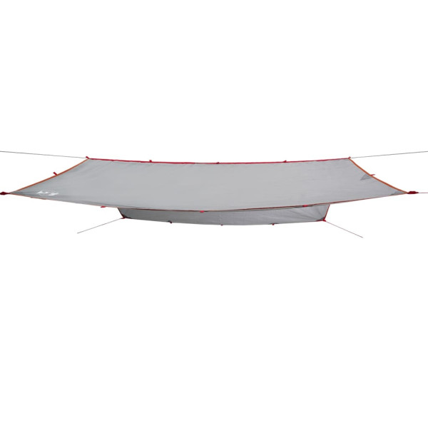 Lona de campismo 300x294 cm impermeável cinzento e laranja M 4