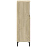 Armario de baño madera contrachapada roble Sonoma 30x30x100 cm 5