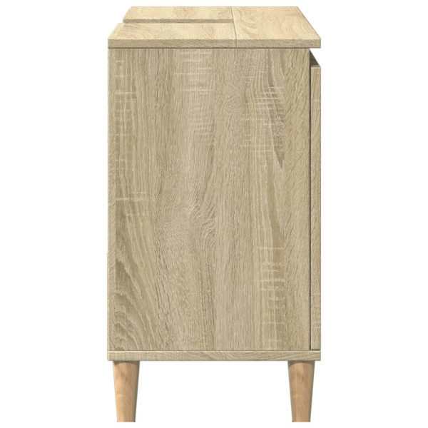 Armario de baño madera contrachapada roble Sonoma 65x33x60 cm M 5