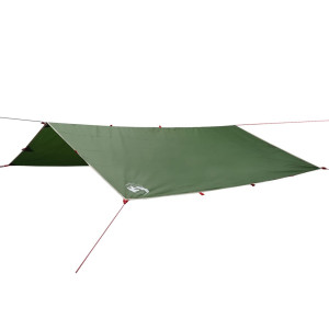 Lona de camping impermeable verde 360x294 cm H
