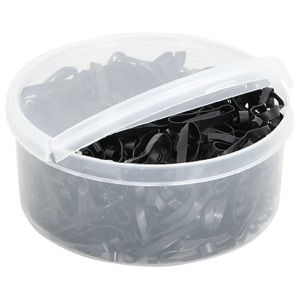 Elásticos para tranças de cavalos 500 pcs silicone preto M 3