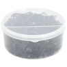 Bandas de trenzas de caballo silicona negro 500 unidades 4