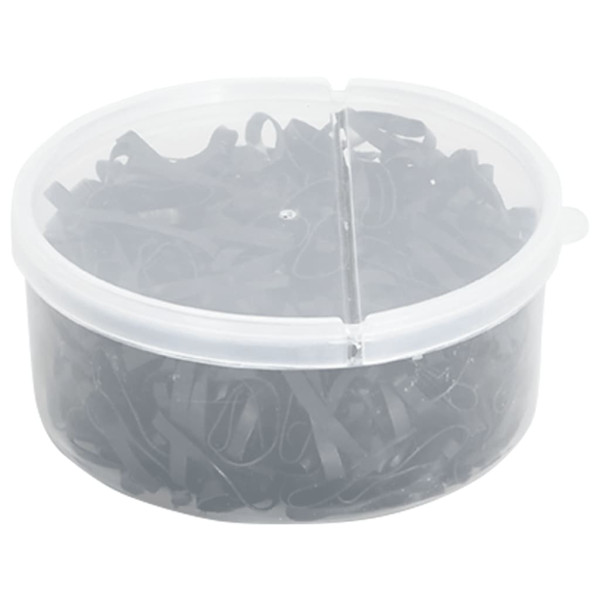 Bandas de trenzas de caballo silicona negro 500 unidades M 5