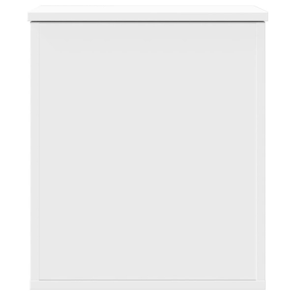 Caja de almacenaje madera de ingeniería blanca 40x42x46 cm M 4