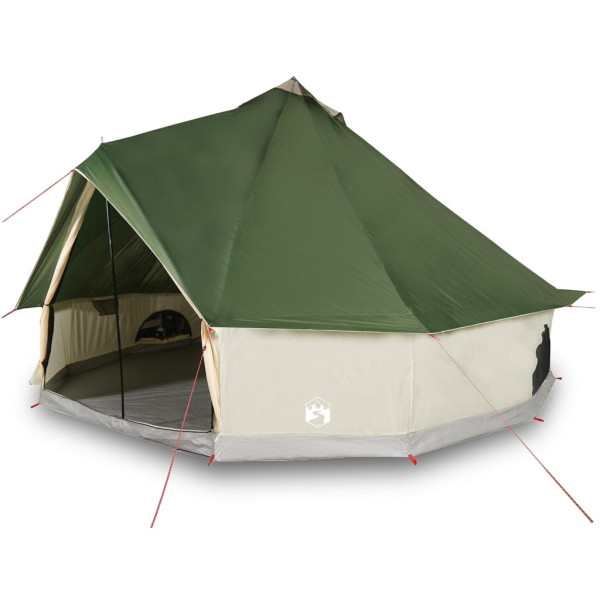 Tenda familiar tipi para 10 pessoas impermeável verde M 4
