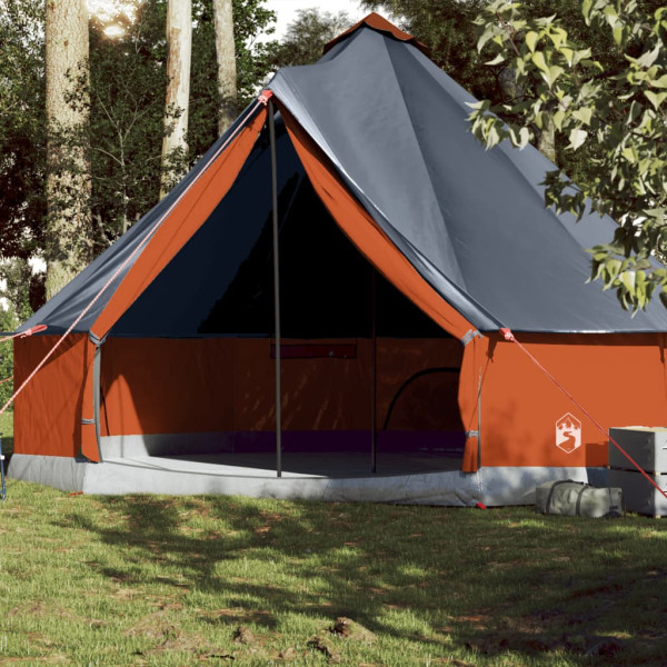 Tienda familiar tipi 10 personas impermeable gris naranja D