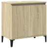 Armario de lavabo madera contrachapada roble Sonoma 58x33x60 cm 2