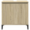 Armario de lavabo madera contrachapada roble Sonoma 58x33x60 cm 4