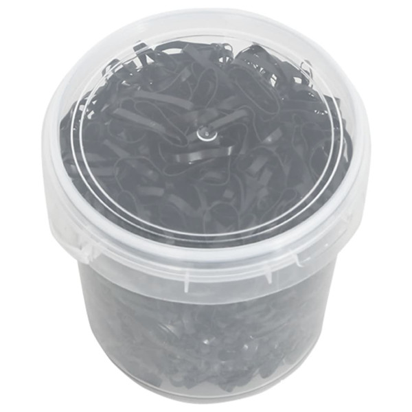 Elásticos para tranças de cavalos 1500 pcs silicone preto M 3