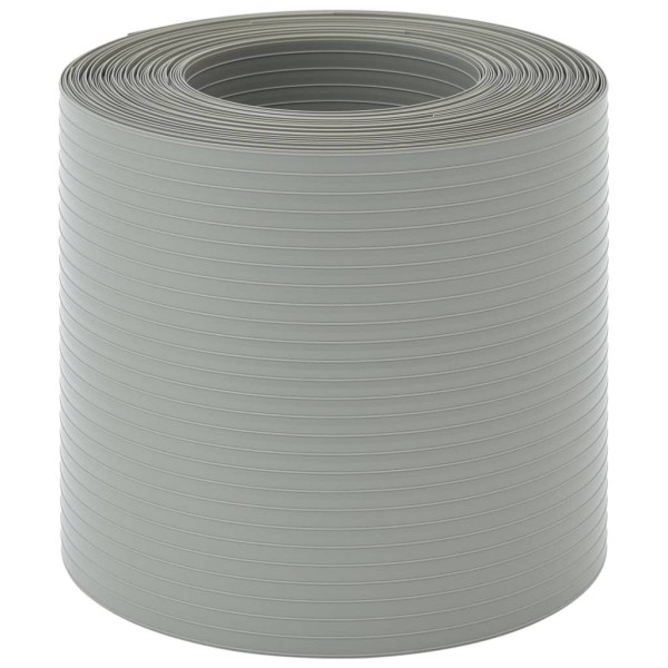 Telas privacidade p/ jardim 10 pcs 252.5x19 cm PVC cinza pedra M 3