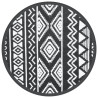 Tapete de exterior Ø200 cm ARAKIL PP preto 2