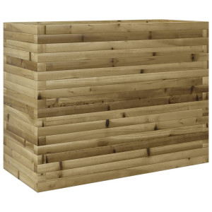 Jardinera madera de pino impregnada 90x40x68.5 cm H