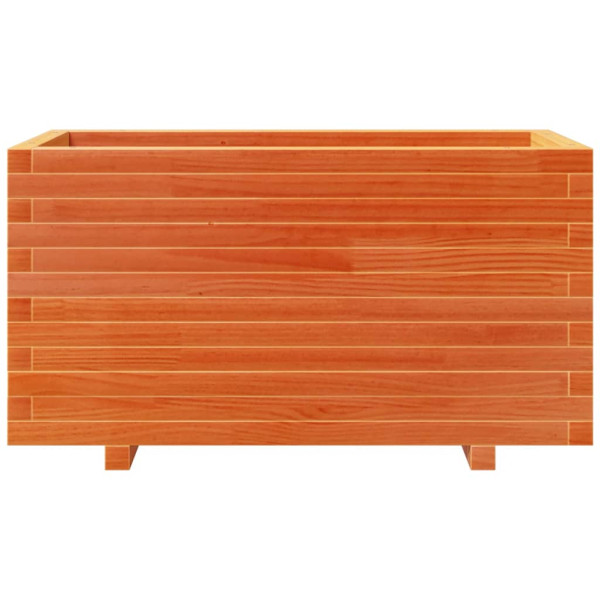 Vaso/floreira de jardim 90x40x49.5 cm pinho maciço castanho mel M 5