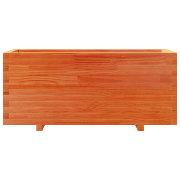 Vaso/floreira jardim 110x40x49.5 cm pinho maciço castanho mel M 5