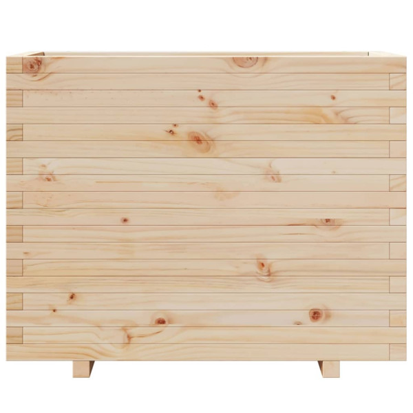 Jardinera madera maciza de pino 90x40x72.5 cm M 5