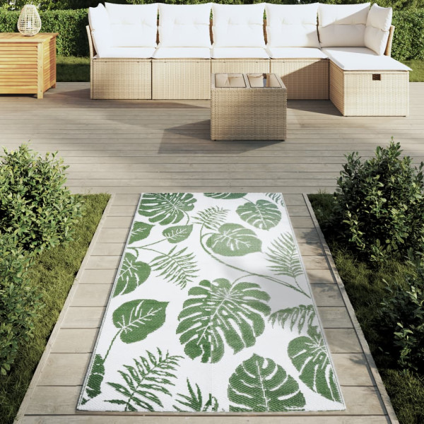 Alfombra de exterior PP verde 80x150 cm M 3