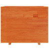 Jardinera madera maciza de pino marrón cera 90x40x72.5 cm 5
