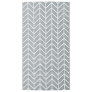 Alfombra de exterior PP gris 80x150 cm H