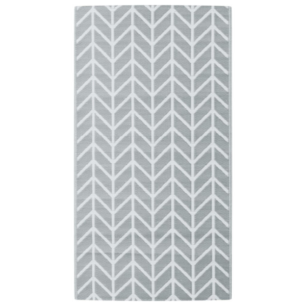 Alfombra de exterior PP gris 80x150 cm M 2