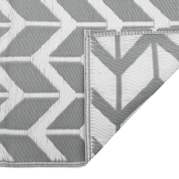 Alfombra de exterior PP gris 80x150 cm M 4