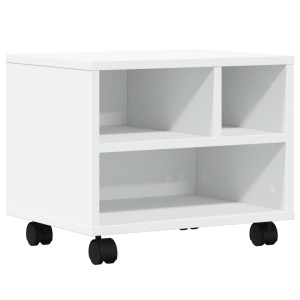 Soporte para impresora con ruedas blanco 41x32x34.5 cm H