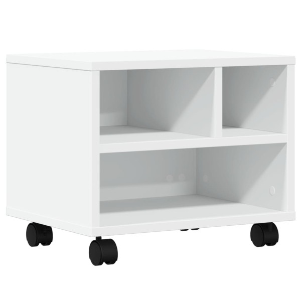 Soporte para impresora con ruedas blanco 41x32x34.5 cm M 2