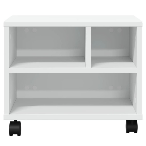 Suporte para impressora com rodas 41x32x34.5 cm branco M 5