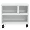 Soporte para impresora con ruedas blanco 41x32x34.5 cm 5