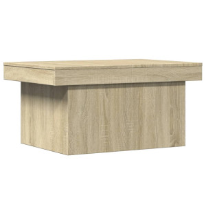 Mesa de centro madera de ingeniería roble Sonoma 80x55x40 cm H