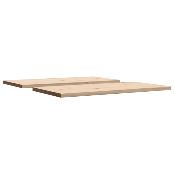Tampos de mesa retangulares 2 pcs 90x45x2.5 cm pinho maciço M 5